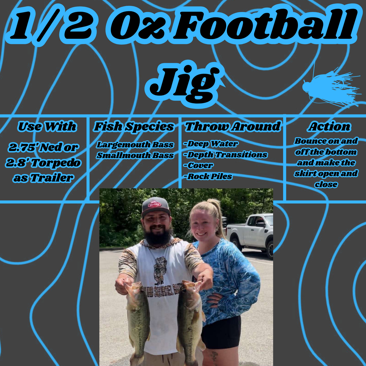 1/2 Oz Football Jig