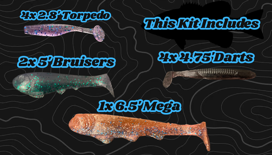 11 Piece Food Chain Swimbait Kit - Random Colors